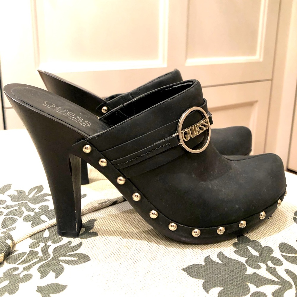 Guess Leather Mules